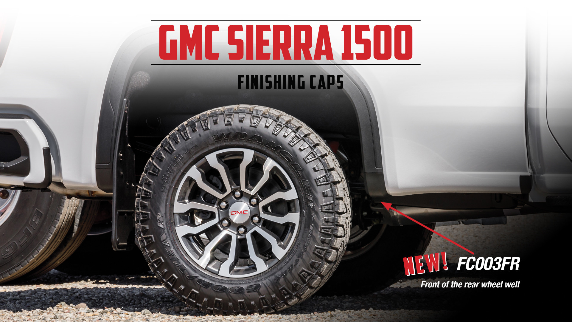 2021 GMC Sierra 1500 Finishing Caps - Rear Front