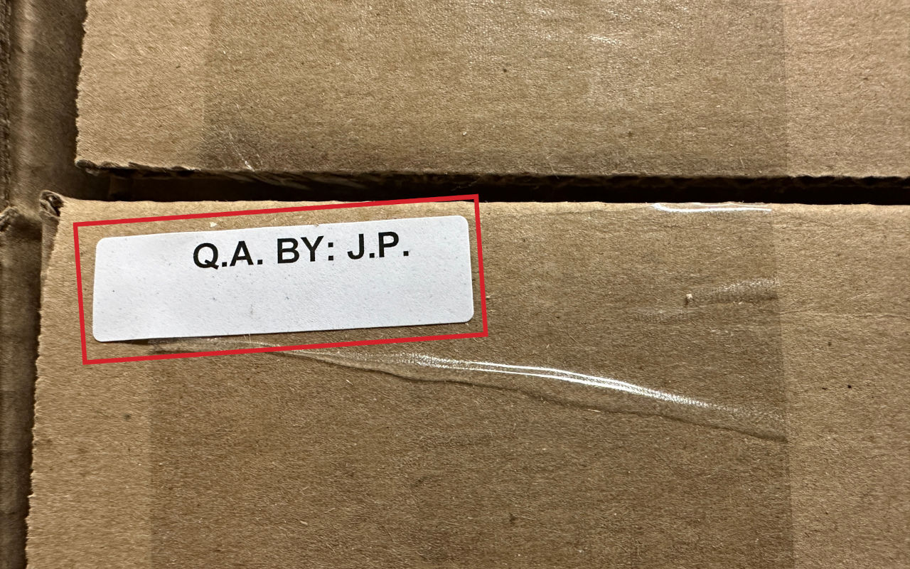 Q.A. label