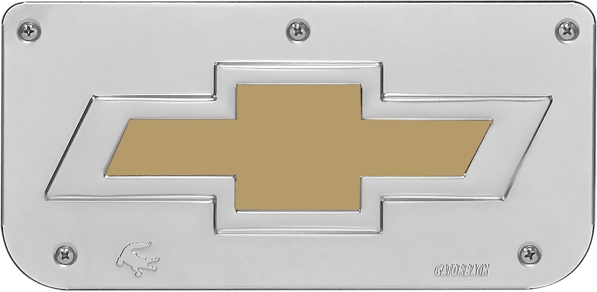 Gatorback Chevrolet Logo Plate - Gold