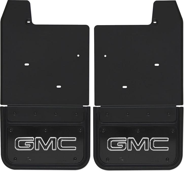 Gatorback CS GMC Mud Flaps - Black/Wrap