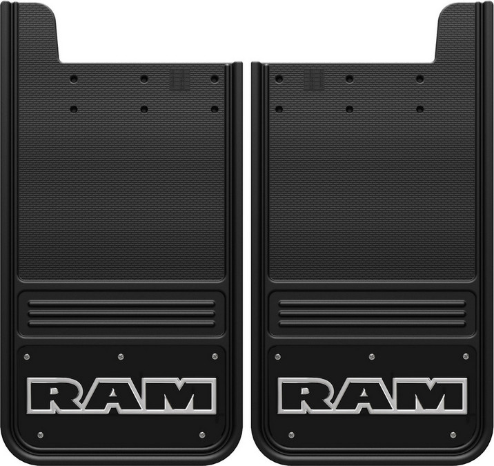 Gatorback RAM Text Mud Flaps - Black/Wrap