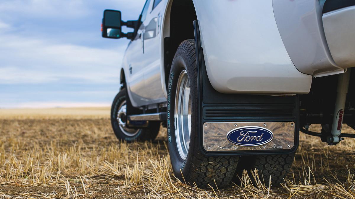 Truck Hardware - Truck Hardware Gatorback Ford Logo Mud Flaps - Blue ...