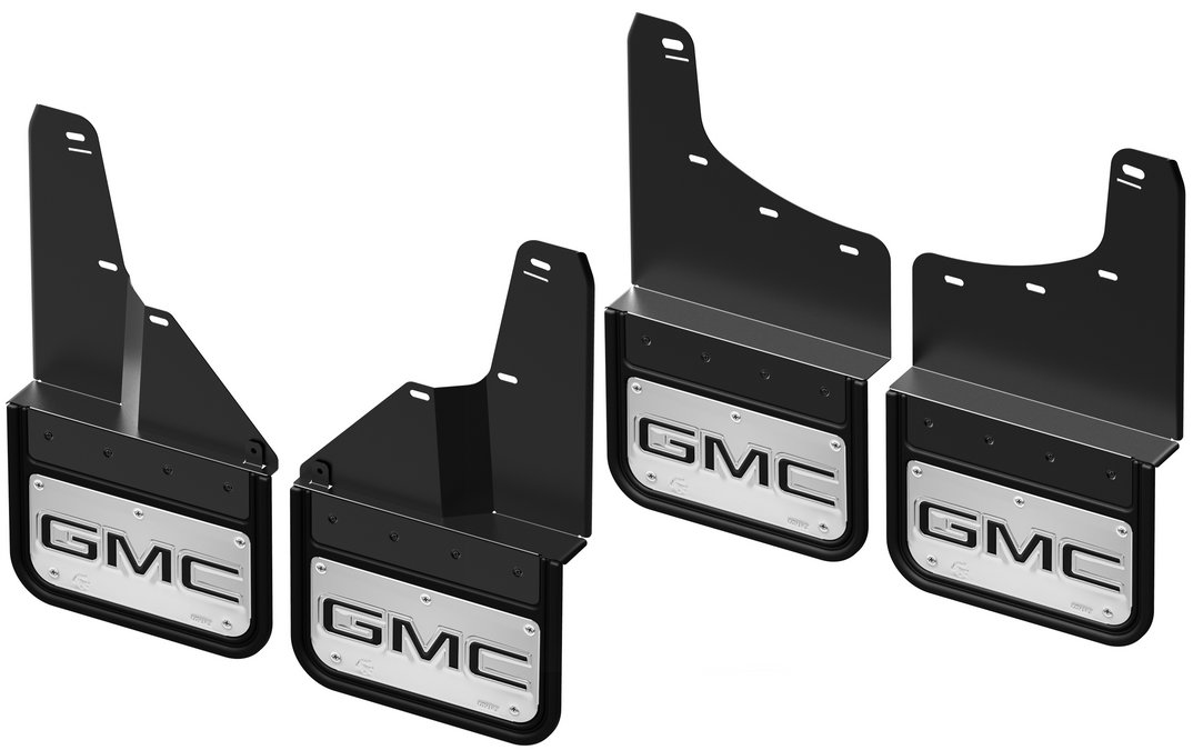 Gatorback CA GMC Logo Mud Flaps - Black