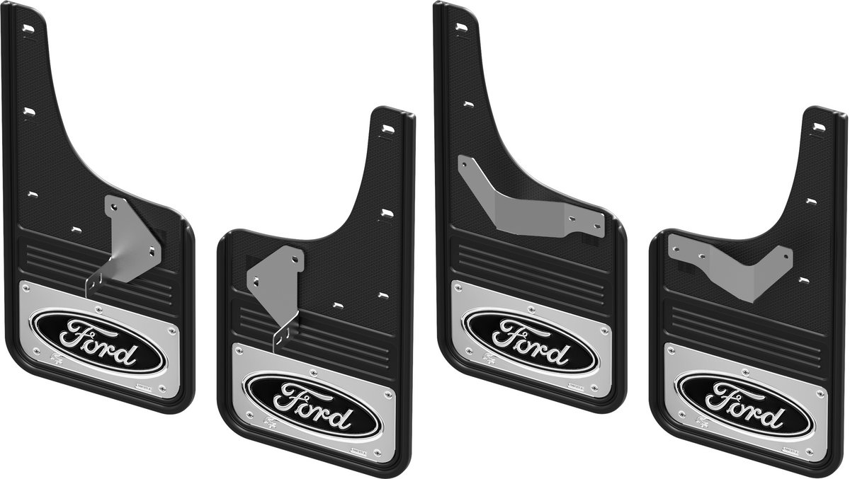 Gatorback CR Ford Logo Mud Flaps - Black