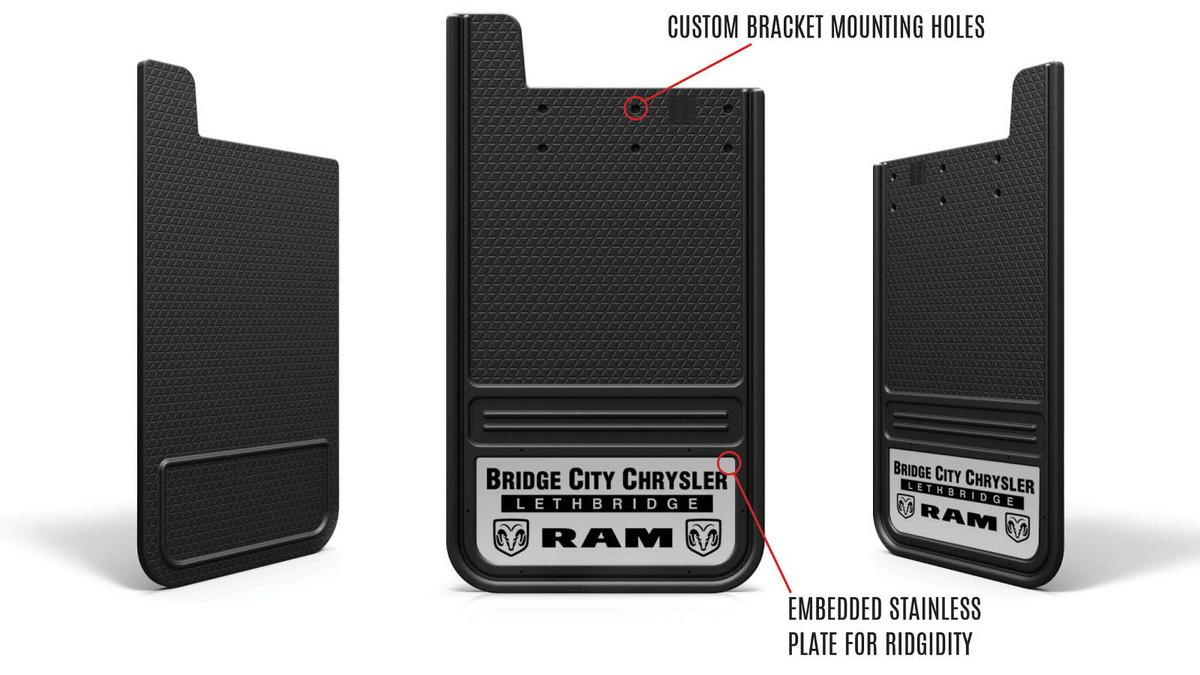 Truck Hardware Razorback Custom Logo Mud Flaps Truck Hardware