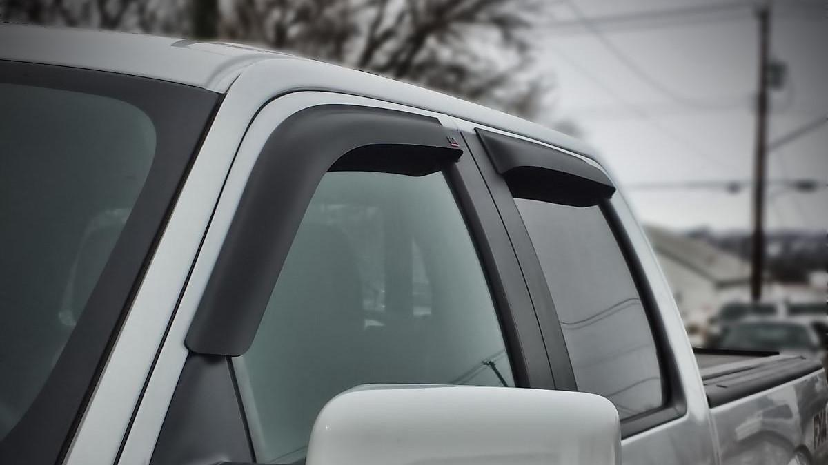 Truck Hardware EGR Tapeon Window Visors Matte Black E641775