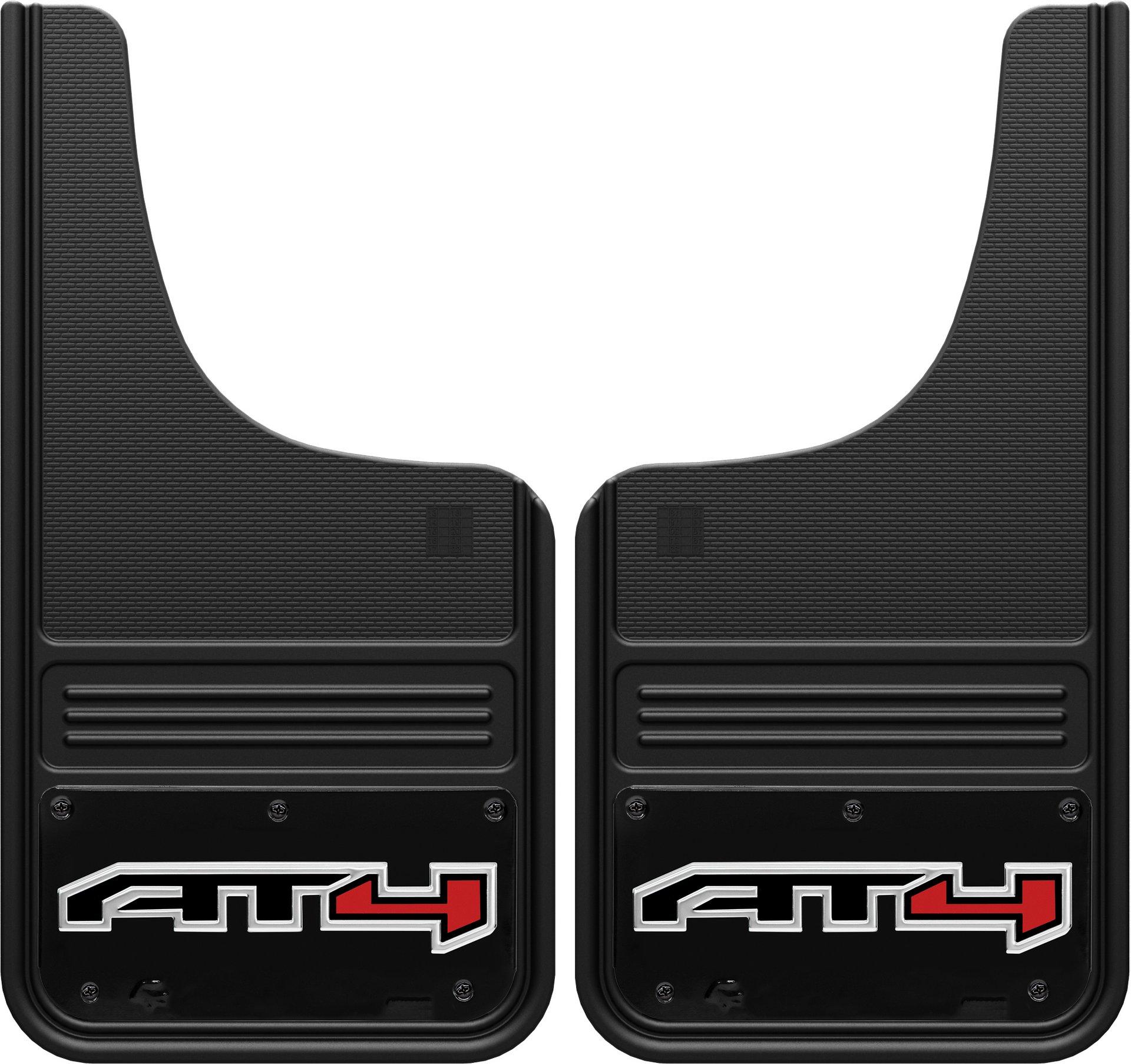 Truck Hardware Truck Hardware Gatorback AT4 Mud Flaps Black/Wrap