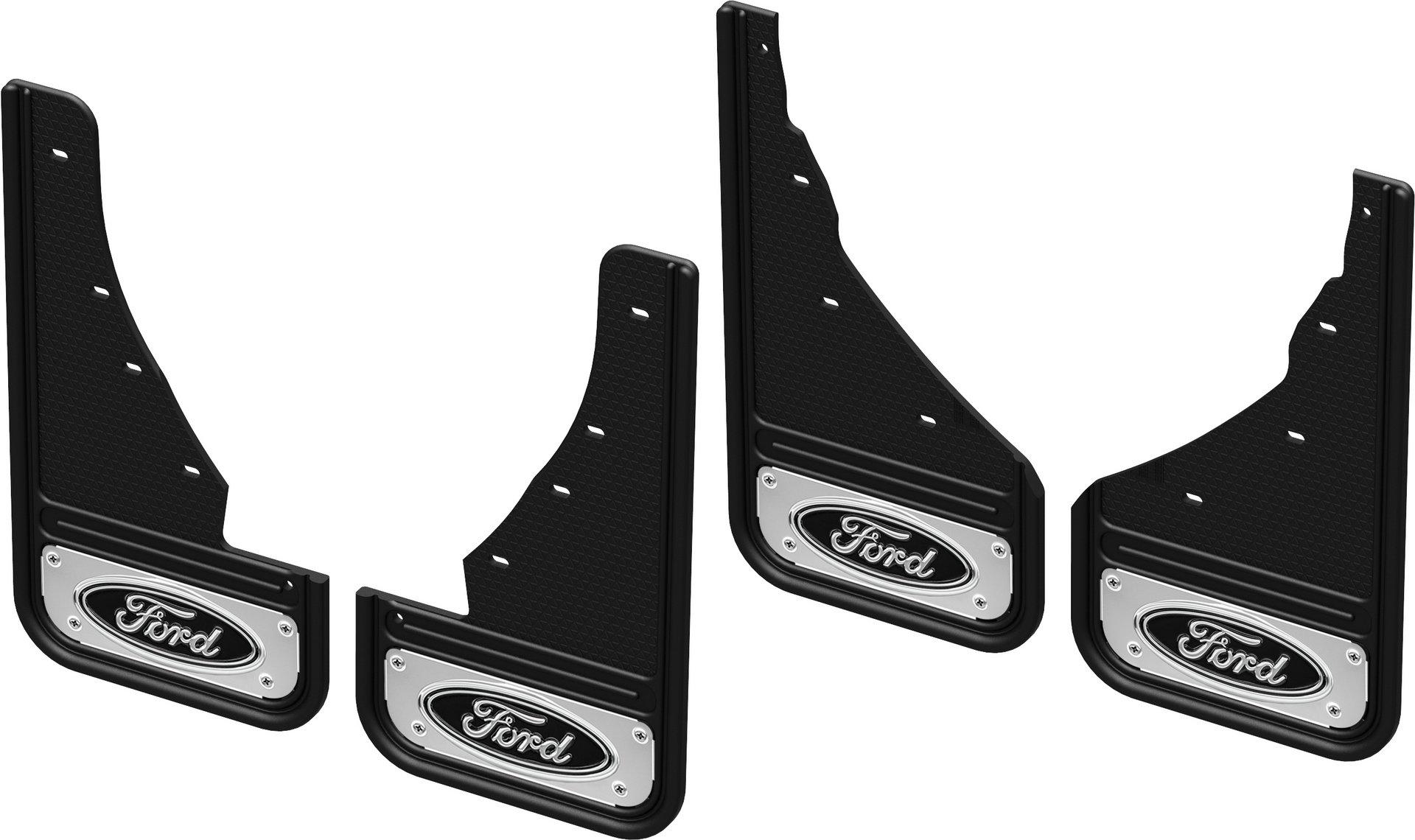 Truck Hardware Truck Hardware Gatorback CR Ford Logo Mud Flaps Black