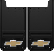 Gatorback Chevrolet Logo Mud Flaps - Gold/Black/Wrap