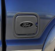 Ford Logo Fuel Door Cover - Gunmetal