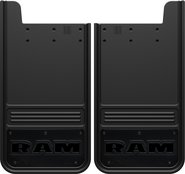 Gatorback RAM Text Mud Flaps - Black/AL