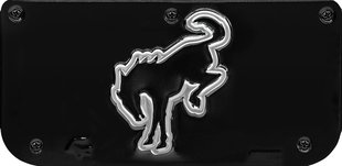 Gatorback Bronco Logo Plate - Black/Wrap