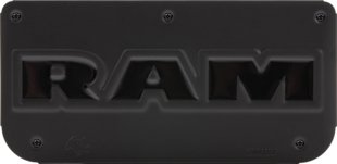 Gatorback RAM Text Plate - Black/AL
