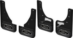Gatorback CR Ford Logo Mud Flaps - Black/Gunmetal