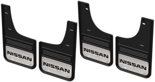 Gatorback CR Nissan Logo Mud Flaps - Black