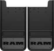 Gatorback RAM Text Mud Flaps - Gunmetal