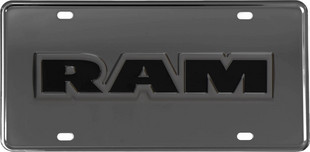 Gatorgear Ram Text License Plate - Gunmetal