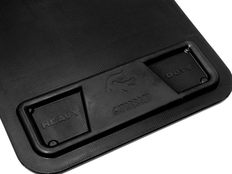 Wisco Direct - 2015-2022 Ford Edge Gatorback No Drill Mud Flaps With Ford Logo Plate & Black