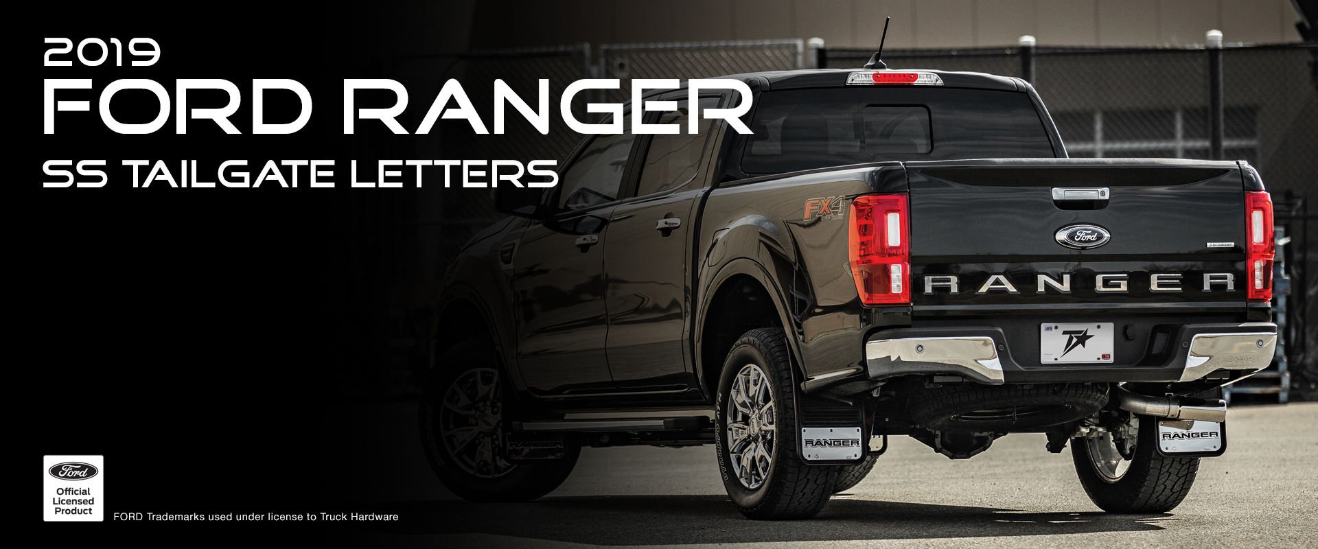 Ford Ranger Tailgate Letters Stainless