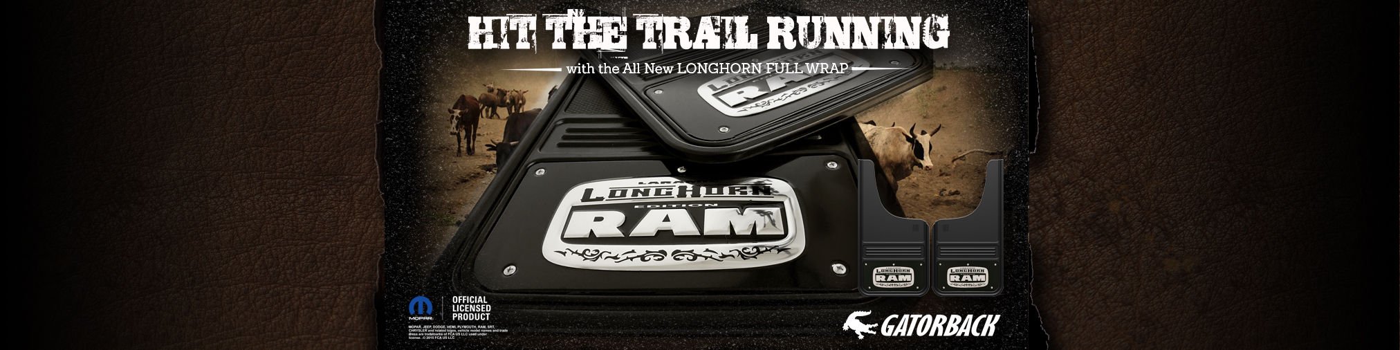 Gatorback Laramie Longhorn Black Wrap
