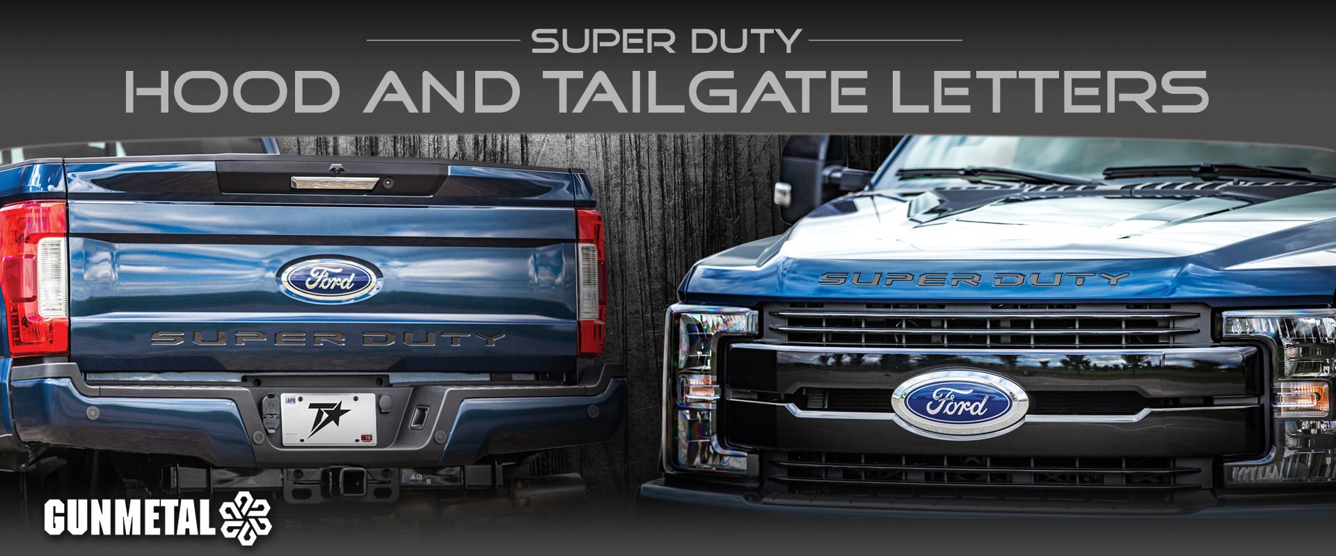 Ford Super Duty Gunmetal Hood Tailgate Letters