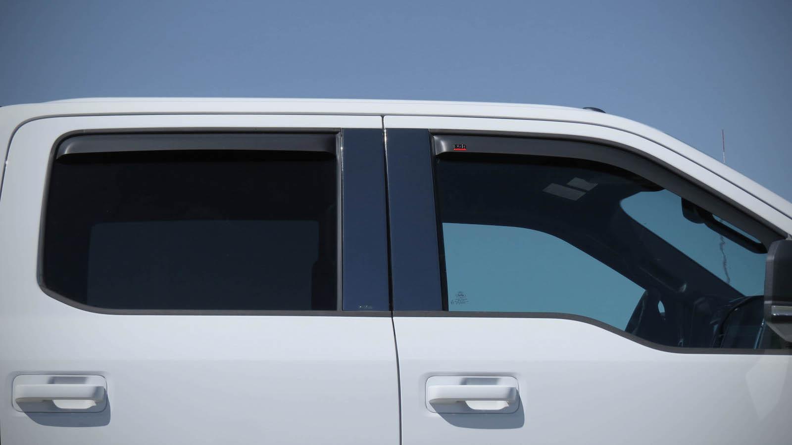 Truck Hardware EGR In Channel Window Visors Matte Black E573475