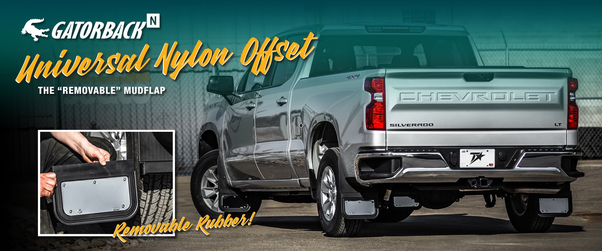 Gatorback Nylon Offset Mudflaps