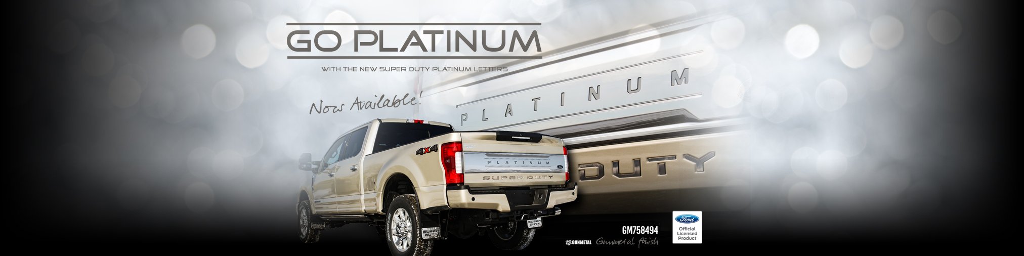 2017 Ford Super Duty Platinum Tailgate Letters