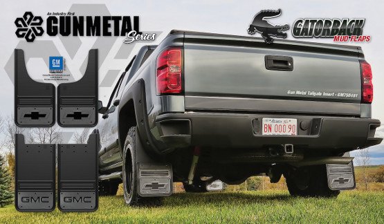 Gatorback Gunmetal GM Licensed Mud Flaps Medium