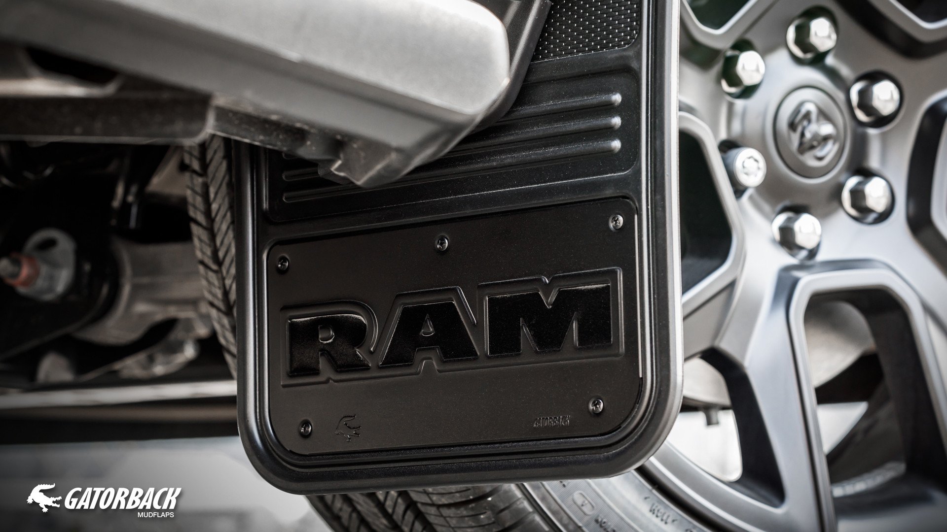 Gatorback Ram Text Mudflaps