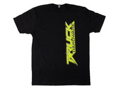 Vertical Men's T-Shirt - Black/Lime Front